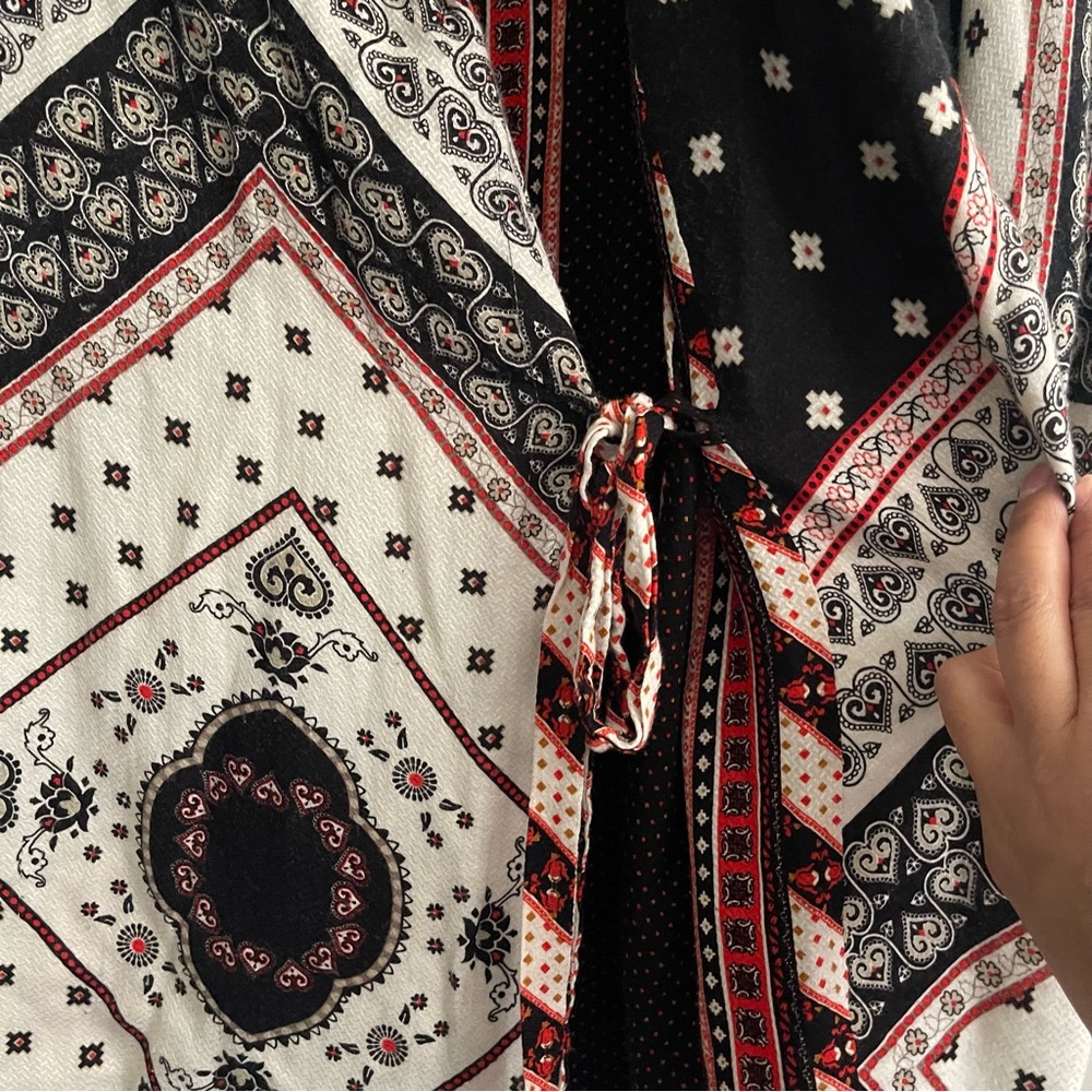 Farm Rio Reversible Boho Kimono/jacket Size M - Picture 11 of 16